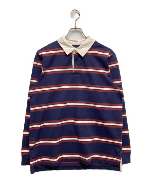 L.L.Bean（エルエルビーン）L.L.Bean (エルエルビーン) ラガーシャツ エンジ×ネイビー サイズ:Lの古着・服飾アイテム