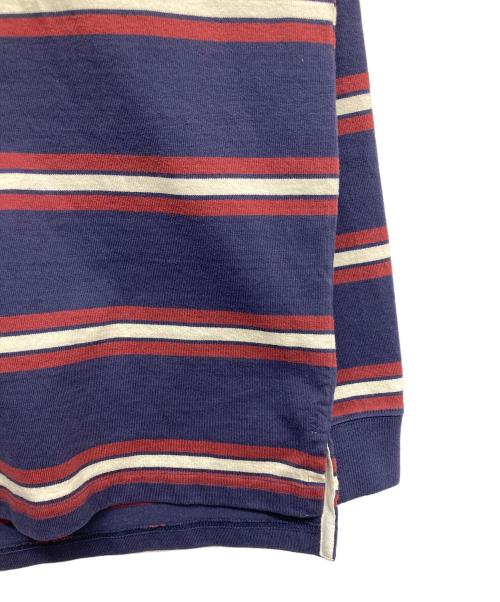 L.L.Bean（エルエルビーン）L.L.Bean (エルエルビーン) ラガーシャツ エンジ×ネイビー サイズ:Lの古着・服飾アイテム