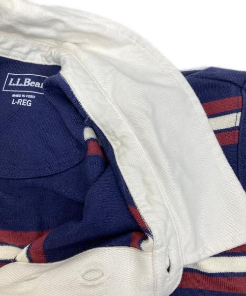 L.L.Bean（エルエルビーン）L.L.Bean (エルエルビーン) ラガーシャツ エンジ×ネイビー サイズ:Lの古着・服飾アイテム