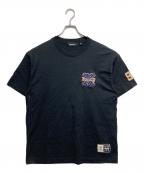 X-LARGEエクストララージ）の古着「ベースボール ショートスリーブ Tシャツ」｜ブラック