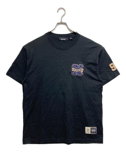 X-LARGE（エクストララージ）X-LARGE (エクストララージ) ベースボール ショートスリーブ Tシャツ ブラック サイズ:Lの古着・服飾アイテム