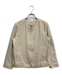 MACKINTOSH PHILOSOPHY（マッキントッシュ フィロソフィー）の古着「リネンライクノーカラージャケット」｜ベージュ