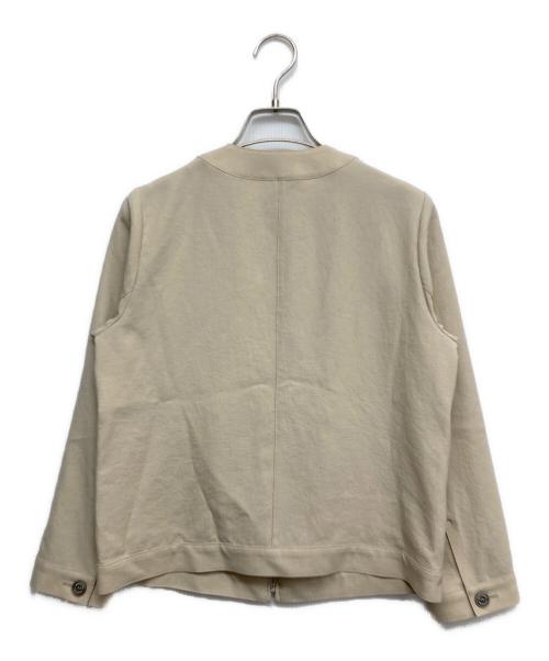 MACKINTOSH PHILOSOPHY（マッキントッシュ フィロソフィー）MACKINTOSH PHILOSOPHY (マッキントッシュ フィロソフィー) リネンライクノーカラージャケット ベージュ サイズ:34の古着・服飾アイテム