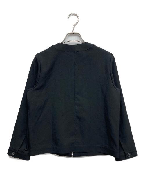 MACKINTOSH PHILOSOPHY（マッキントッシュ フィロソフィー）MACKINTOSH PHILOSOPHY (マッキントッシュ フィロソフィー) リネンライクノーカラージャケット ブラック サイズ:34の古着・服飾アイテム