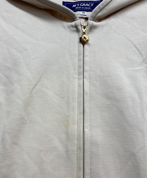 M'S GRACY（エムズグレイシー）M'S GRACY (エムズグレイシー) フーデッドコート アイボリー サイズ:42の古着・服飾アイテム