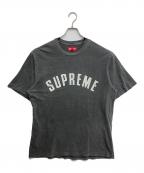 SUPREMEシュプリーム）の古着「CRACHED ARC S/S TOP」｜アイボリー×ブラック