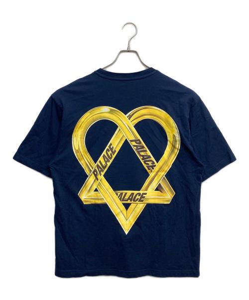 PALACE（パレス）PALACE (パレス) TRI-GRAM T-SHIRT イエロー×ネイビー サイズ:Lの古着・服飾アイテム