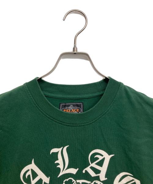PALACE（パレス）PALACE (パレス) BEAMS PLUS (ビームスプラス) GRAPHIC T-SHIRT ホワイト×グリーン サイズ:Mの古着・服飾アイテム