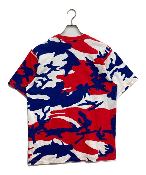 SUPREME（シュプリーム）Supreme (シュプリーム) S/S POCKET TEE RED CAMO ブルー×レッド サイズ:Mの古着・服飾アイテム