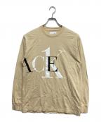 PALACE×Calvin Kleinパレス×カルバンクライン）の古着「Longsleeve Tee」｜アイボリー×ベージュ