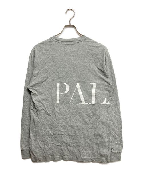 PALACE（パレス）PALACE (パレス) Calvin Klein (カルバンクライン) Longsleeve Tee ブラック×グレー サイズ:Mの古着・服飾アイテム
