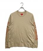 SUPREMEシュプリーム）の古着「INTARSIA SLEEVE LONG-TOP」｜オレンジ×ベージュ