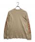 Supreme (シュプリーム) INTARSIA SLEEVE LONG-TOP オレンジ×ベージュ サイズ:S：8000円