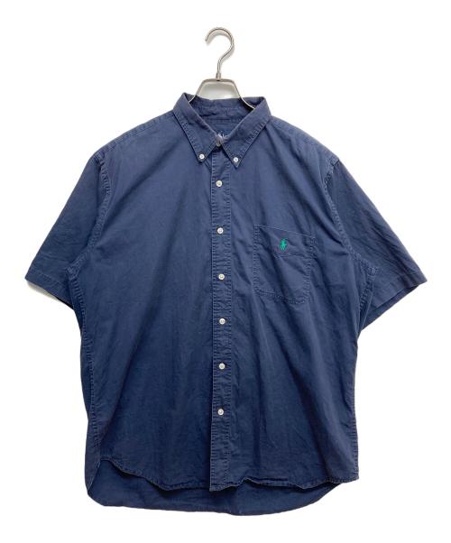 POLO RALPH LAUREN（ポロ・ラルフローレン）POLO RALPH LAUREN (ポロ・ラルフローレン) ビックサイズS/Sシャツ ネイビー サイズ:Lの古着・服飾アイテム