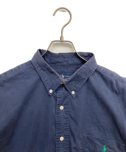 POLO RALPH LAUREN（ポロ・ラルフローレン）POLO RALPH LAUREN (ポロ・ラルフローレン) ビックサイズS/Sシャツ ネイビー サイズ:Lの古着・服飾アイテム