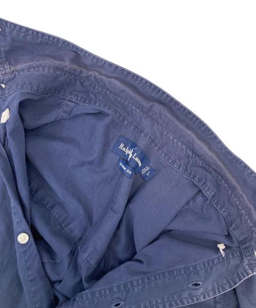 POLO RALPH LAUREN（ポロ・ラルフローレン）POLO RALPH LAUREN (ポロ・ラルフローレン) ビックサイズS/Sシャツ ネイビー サイズ:Lの古着・服飾アイテム