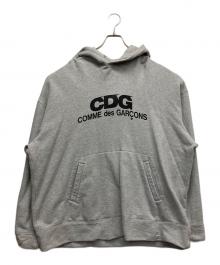 CDG（シーディージー）の古着「ロゴプルオーバーパーカー」｜グレー
