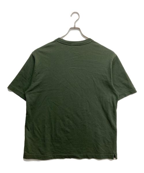 maison kitsune（メゾンキツネ）MAISON KITSUNE (メゾンキツネ) BOLD FOX HEAD PATCH OVERSIZE TEE グリーン サイズ:Mの古着・服飾アイテム