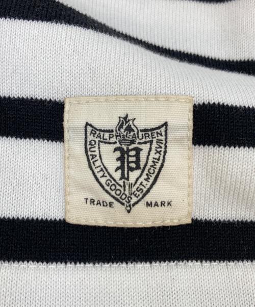 POLO RALPH LAUREN（ポロ・ラルフローレン）POLO RALPH LAUREN (ポロ・ラルフローレン) ボートネックボーダーカットソー ホワイト サイズ:XSの古着・服飾アイテム