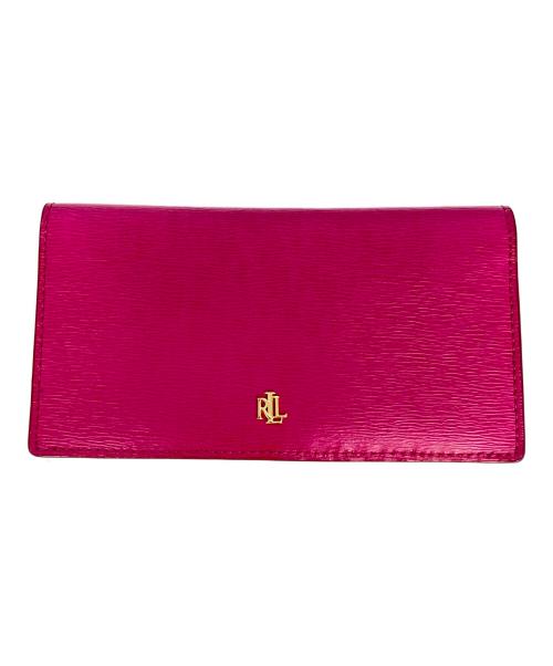 LAUREN RALPH LAUREN（ローレンラルフローレン）LAUREN RALPH LAUREN (ローレンラルフローレン) 2つ折り財布 ピンクの古着・服飾アイテム