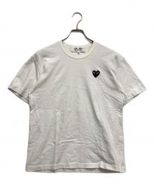 PLAY COMME des GARCONS（プレイコムデギャルソン）の古着「T-Shirt With Black Emblem」｜ホワイト