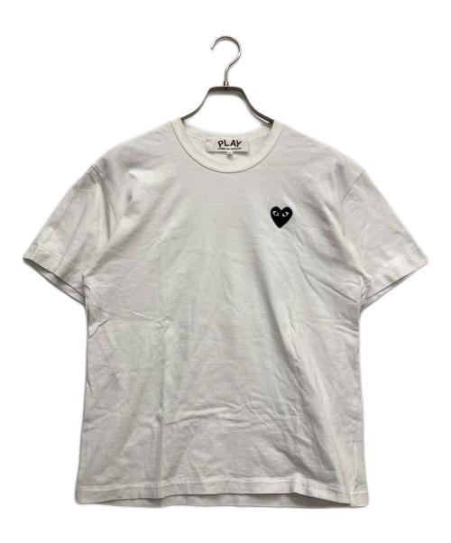 PLAY COMME des GARCONS（プレイコムデギャルソン）PLAY COMME des GARCONS (プレイコムデギャルソン) T-Shirt With Black Emblem ホワイト サイズ:XLの古着・服飾アイテム