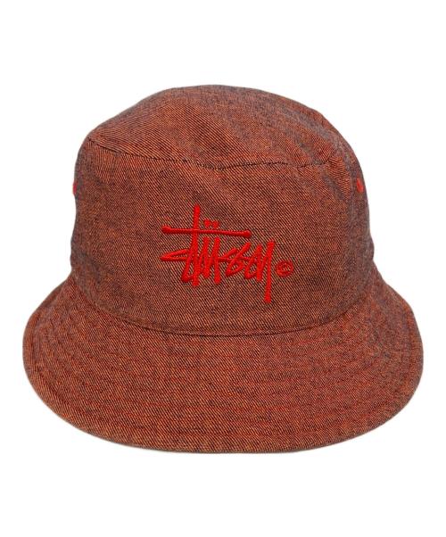 stussy（ステューシー）stussy (ステューシー) Copyright Bucket Hat オレンジの古着・服飾アイテム