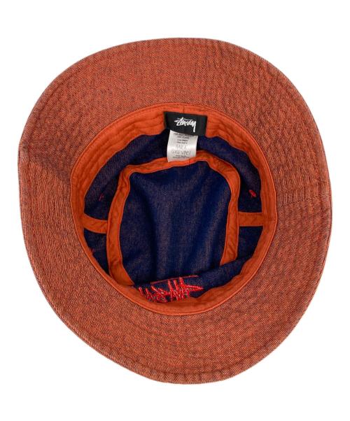 stussy（ステューシー）stussy (ステューシー) Copyright Bucket Hat オレンジの古着・服飾アイテム