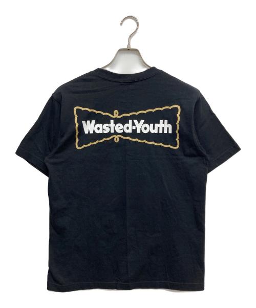 WASTED YOUTH（ウェイステッドユース）Wasted Youth (ウェイステッドユース) プリントTシャツ ブラック サイズ:Mの古着・服飾アイテム