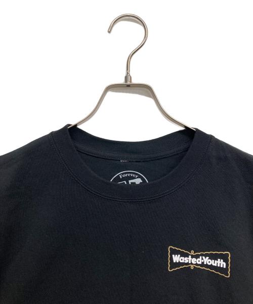 WASTED YOUTH（ウェイステッドユース）Wasted Youth (ウェイステッドユース) プリントTシャツ ブラック サイズ:Mの古着・服飾アイテム