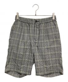 stussy（ステューシー）の古着「Houndstooth Pattern Easy Shorts ⁡」｜ブラック