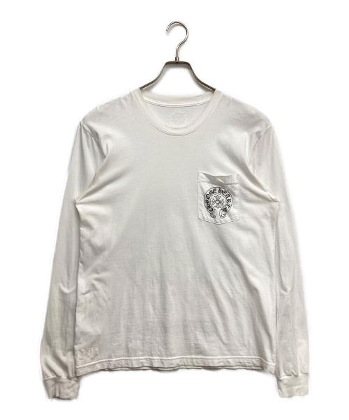 CHROME HEARTS（クロムハーツ）CHROME HEARTS (クロムハーツ) TAIPEI LIMITED HORSESHOE L/S TEE ホワイト サイズ:Lの古着・服飾アイテム