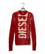 DIESELディーゼル）の古着「K-ATULLUS-ROUND KNITWEAR」｜レッド