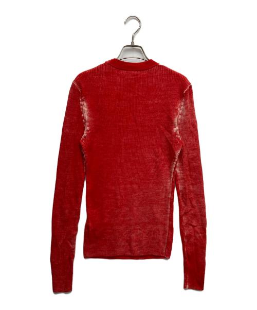 DIESEL（ディーゼル）DIESEL (ディーゼル) K-ATULLUS-ROUND KNITWEAR レッド サイズ:Sの古着・服飾アイテム