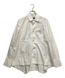 DIESEL Black Gold（ディーゼル ブラック ゴールド）の古着「メタルボタンロングスリーブシャツ」｜ホワイト