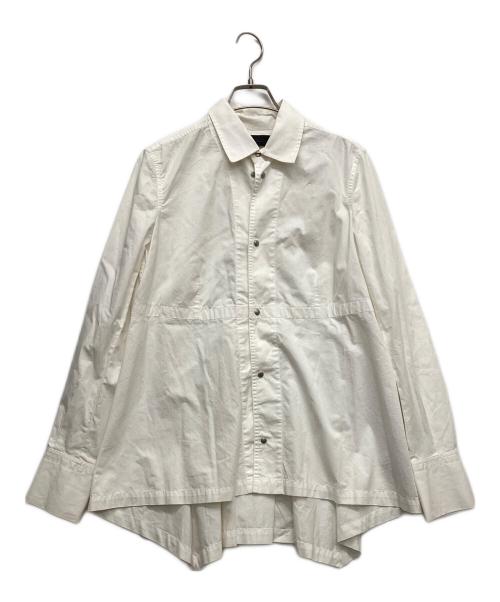 DIESEL Black Gold（ディーゼル ブラック ゴールド）DIESEL BLACK GOLD (ディーゼル ブラック ゴールド) メタルボタンロングスリーブシャツ ホワイト サイズ:40の古着・服飾アイテム