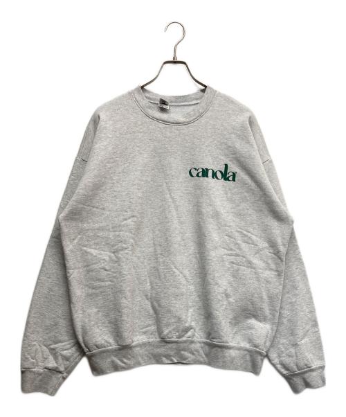 LOS ANGELES APPAREL（ロサンゼルスアパレル）LOS ANGELES APPAREL (ロサンゼルスアパレル) プリントスウェット グリーン×ライトグレー サイズ:XLの古着・服飾アイテム