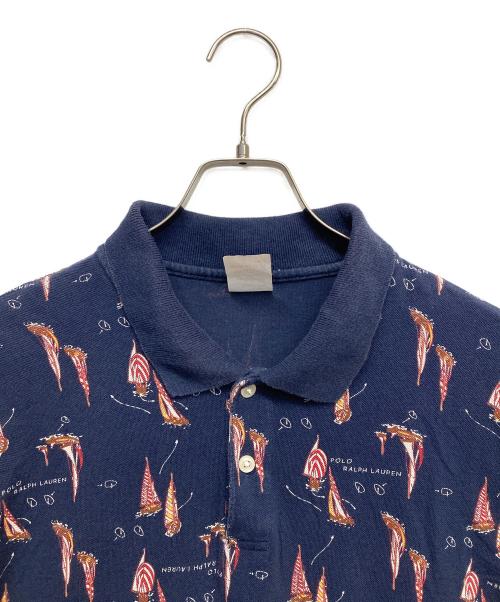 POLO RALPH LAUREN（ポロ・ラルフローレン）POLO RALPH LAUREN (ポロ・ラルフローレン) ポロシャツ ネイビー サイズ:XLの古着・服飾アイテム