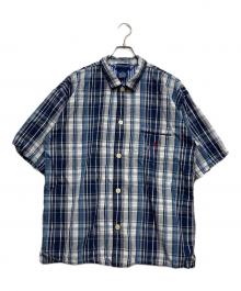 POLO RALPH LAUREN（ポロ・ラルフローレン）の古着「チェックS/Sシャツ」｜グレー×ブルー