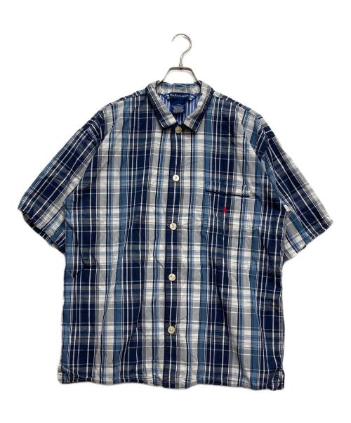 POLO RALPH LAUREN（ポロ・ラルフローレン）POLO RALPH LAUREN (ポロ・ラルフローレン) チェックS/Sシャツ グレー×ブルー サイズ:Lの古着・服飾アイテム
