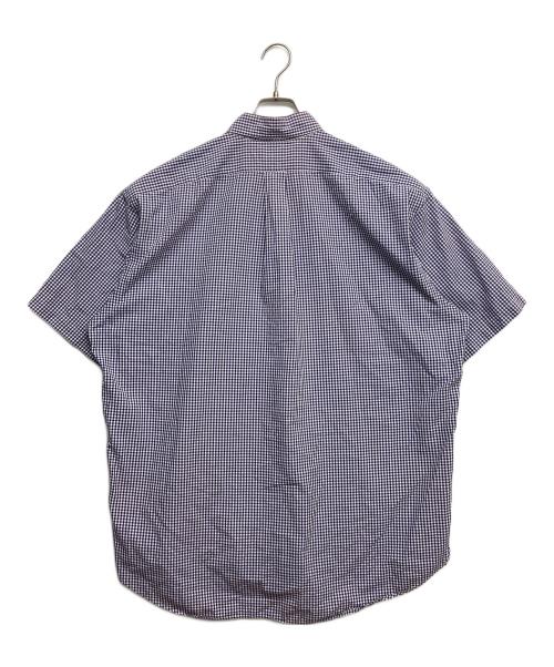POLO RALPH LAUREN（ポロ・ラルフローレン）POLO RALPH LAUREN (ポロ・ラルフローレン) ボタンダウンS/Sシャツ ホワイト×パープル サイズ:XLの古着・服飾アイテム
