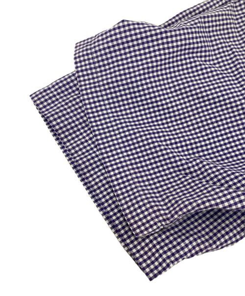 POLO RALPH LAUREN（ポロ・ラルフローレン）POLO RALPH LAUREN (ポロ・ラルフローレン) ボタンダウンS/Sシャツ ホワイト×パープル サイズ:XLの古着・服飾アイテム