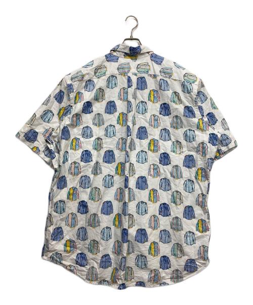 RALPH LAUREN（ラルフローレン）RALPH LAUREN (ラルフローレン) ボタンダウンS/Sシャツ ブルー×ホワイト サイズ:2XLの古着・服飾アイテム