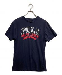 POLO RALPH LAUREN（ポロ・ラルフローレン）の古着「プリントTシャツ」｜レッド×ネイビー
