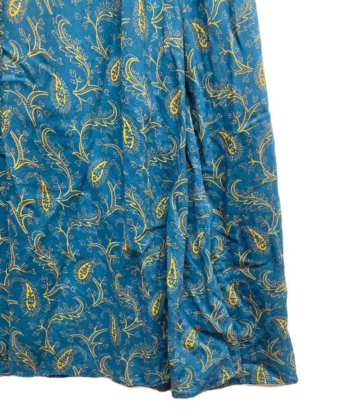 SOULEIADO（ソレイアード）SOULEIADO (ソレイアード) 総柄半袖ワンピース ブルー サイズ:36の古着・服飾アイテム