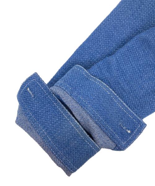 ANAYI（アナイ）ANAYI (アナイ) ノーカラージャケット ブルー サイズ:34の古着・服飾アイテム