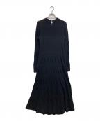 Mame Kurogouchiマメクロゴウチ）の古着「Geometric Pattern Jacquard Jersey Dress」｜ブラック