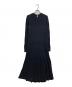 mame kurogouchi（マメクロゴウチ）の古着「Geometric Pattern Jacquard Jersey Dress」｜ブラック