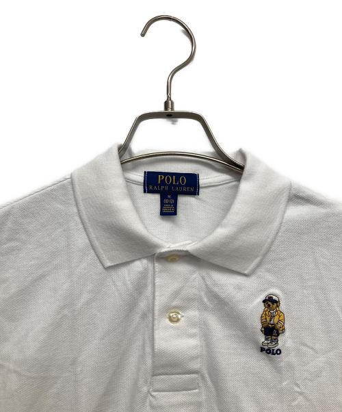 POLO RALPH LAUREN（ポロ・ラルフローレン）POLO RALPH LAUREN (ポロ・ラルフローレン) ポロベアーポロシャツ ホワイト サイズ:Mの古着・服飾アイテム