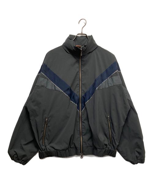 MAISON EUREKA（メゾンエウレカ）MAISON EUREKA (メゾンエウレカ) オーバーサイズ トラック ジャケット ブラック サイズ:Mの古着・服飾アイテム